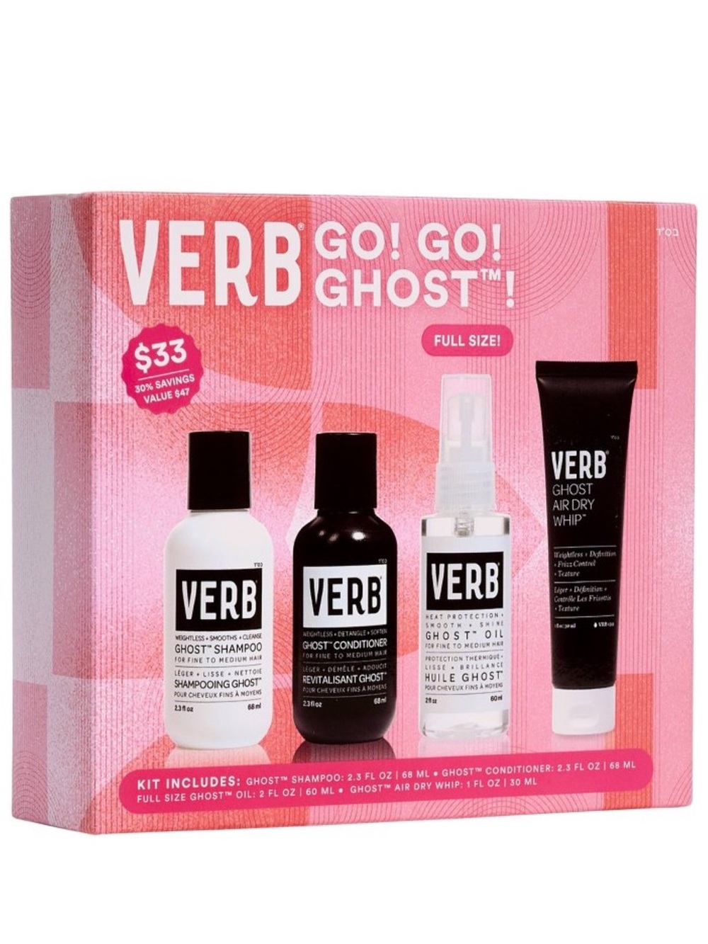 Verb Go! Go! Ghost 4 Piece Set 60ml X 3/30ml X 1 BRAND NEW/SEALED